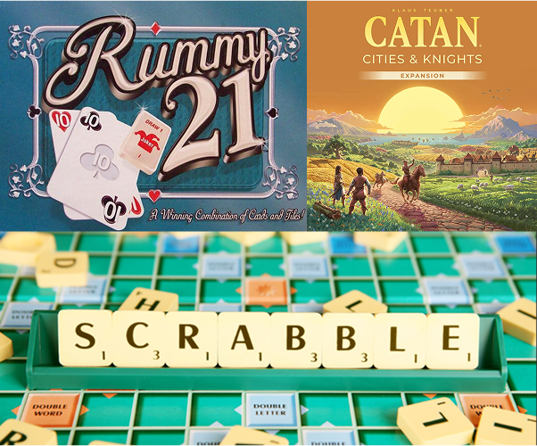 A selection of board games